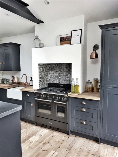 dark blue grey kitchen cabinets with stainless steel kl|kitchen with blue sink.